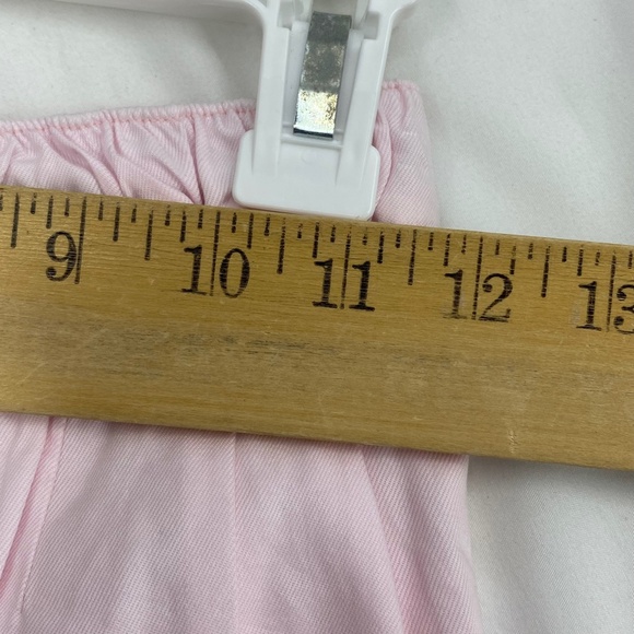 Guess Girls Size 8 Skort Shorts Light Ballet Pink Tencel Poplin Side Zip Pockets - Picture 9 of 11